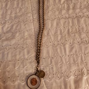 Twisted Silver Lucky Penny Necklace
